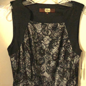 Eva Franco Midnight Lace Futura Dress